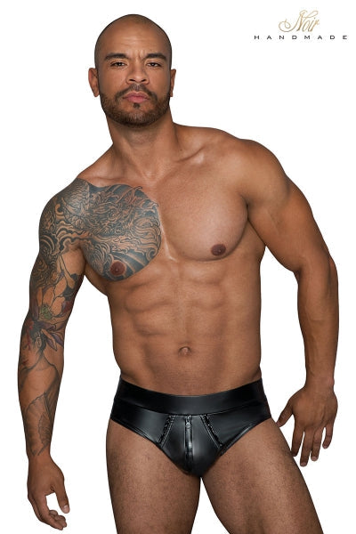 Short sexy zippé H065 Noir HandMade