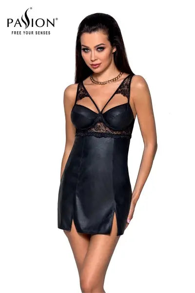 Nuisette faux cuir Loona - Passion Passion lingerie