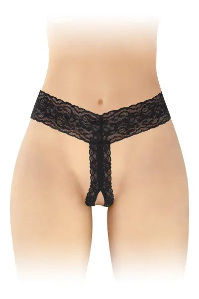 String ouvert Anita noir - Fashion Secret Fashion Secret