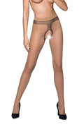 Collants ouverts TI010 20 deniers - beige Passion bas et collants