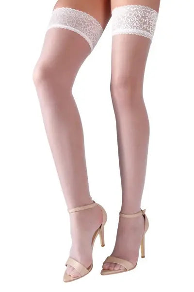 Bas autofixants blanc - Cotelli Legwear Cotelli Legwear