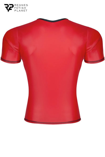 T-shirt wetlook rouge - Regnes Regnes